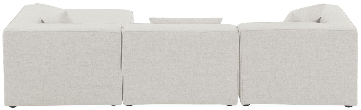 Cube - Linen 4 Piece Modular Sectional With Chaise