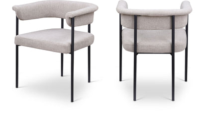 Malin - Linen Dining Chair (Set of 2) - Taupe