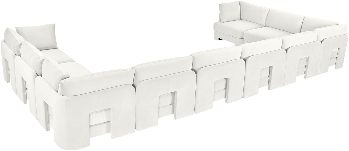 Hammond - Velvet Performance Fabric Upholstered 10 Piece Sectional