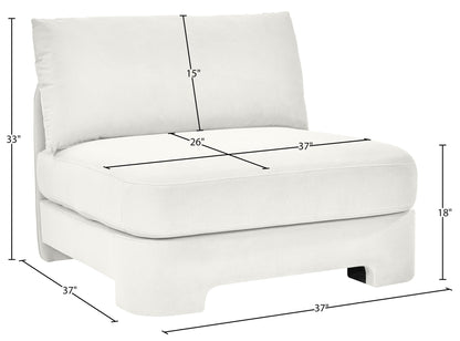 Hammond - Velvet Performance Fabric Upholstered Armless Chair