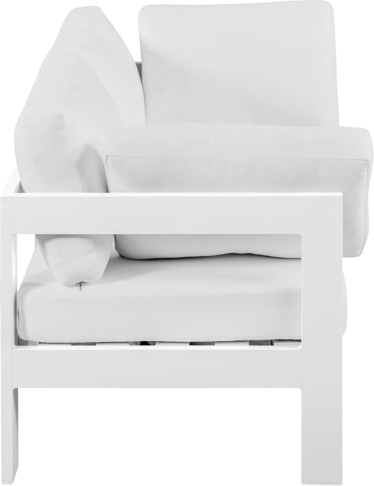 Nizuc - Outdoor Patio 2 Seat Modular Sofa With White Frame