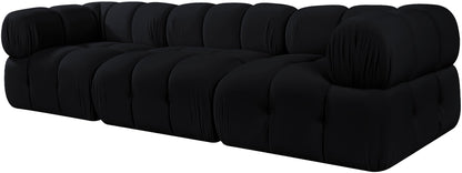 Orin - Velvet Performance Fabric Upholstered 3 Piece Modular Sofa