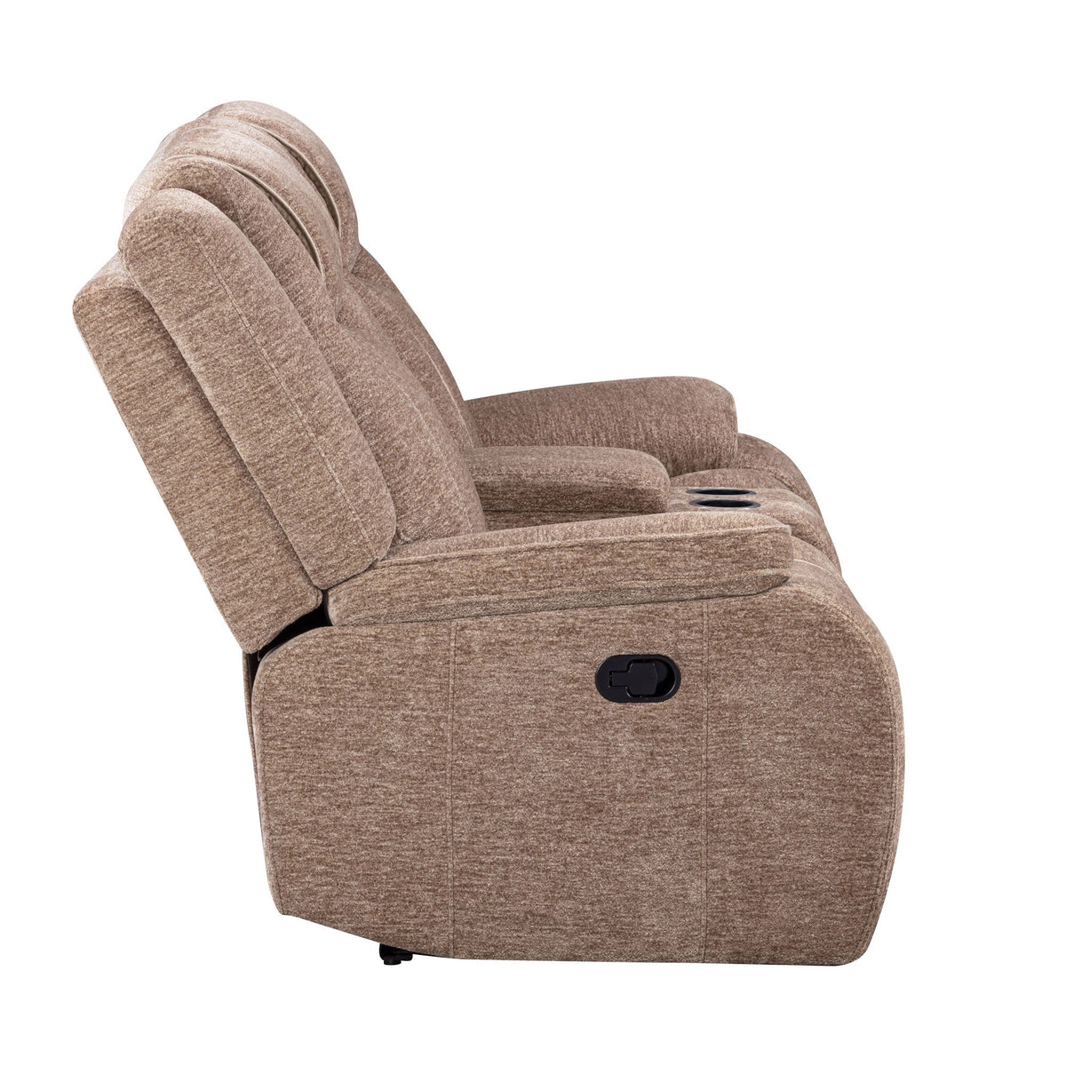 Bruno - Manual Console Loveseat - Plush Tobacco