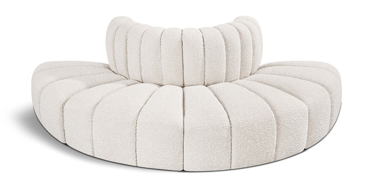 Arc - Boucle Fabric 4 Piece Modular Sofa
