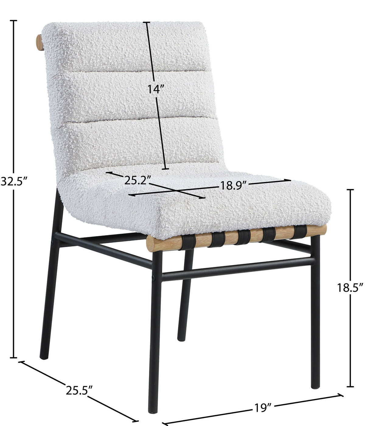 Burke - Dining Chair (Set of 2) - Black Frame