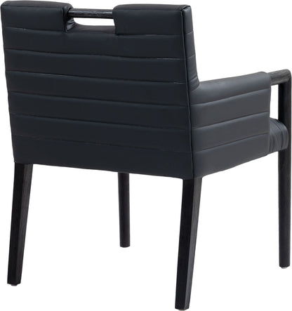 Aimee - Dining Arm Chair - Black Legs