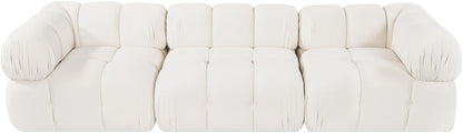 Orin - Velvet Performance Fabric Upholstered 3 Piece Modular Sofa