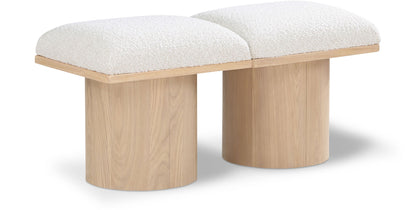 Pavilion - 2 Piece Modular Bench With Natural Base