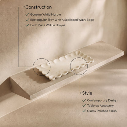 Ruffalo - Genuine Marble Tray