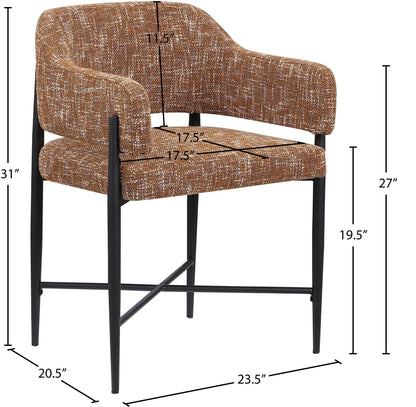 Dame - Fabric Upholstered Dining Chair (Set of 2)