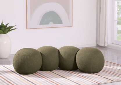 Apollo - Boucle Fabric Bench