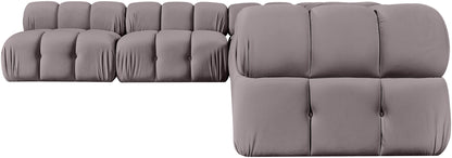 Orin - Velvet 6 Piece Modular L-Shaped Sectional