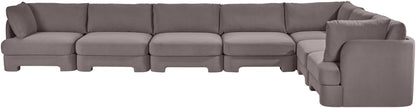 Hammond - Velvet Performance Fabric Upholstered 7 Piece Sectional