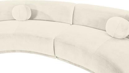 Avra - 177.5" Velvet Performance Fabric Upholstered Sectional