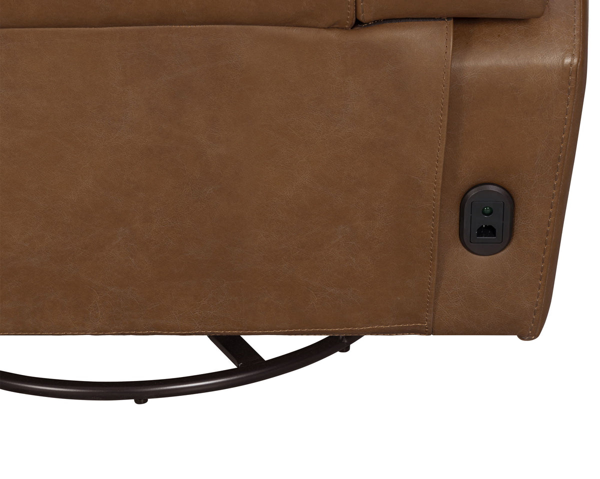 Veracruz - Power Swivel Glider Recliner P2 - Vintage Tan