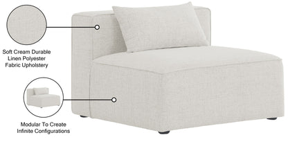 Cube - Linen Armless Chair
