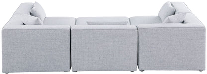 Cube - Linen 6 Piece Modular Sectional