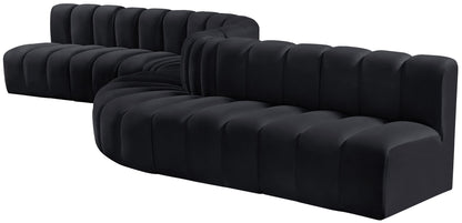 Arc - Velvet 8 Piece Curved Modular Sofa