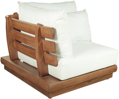 Mirella - Water Resistant Fabric Upholstered Outdoor Patio Modular Corner Chair