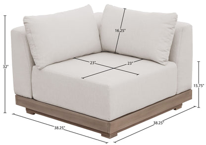 Solace - Olefin Performance Fabric Outdoor Patio Modular Corner Chair