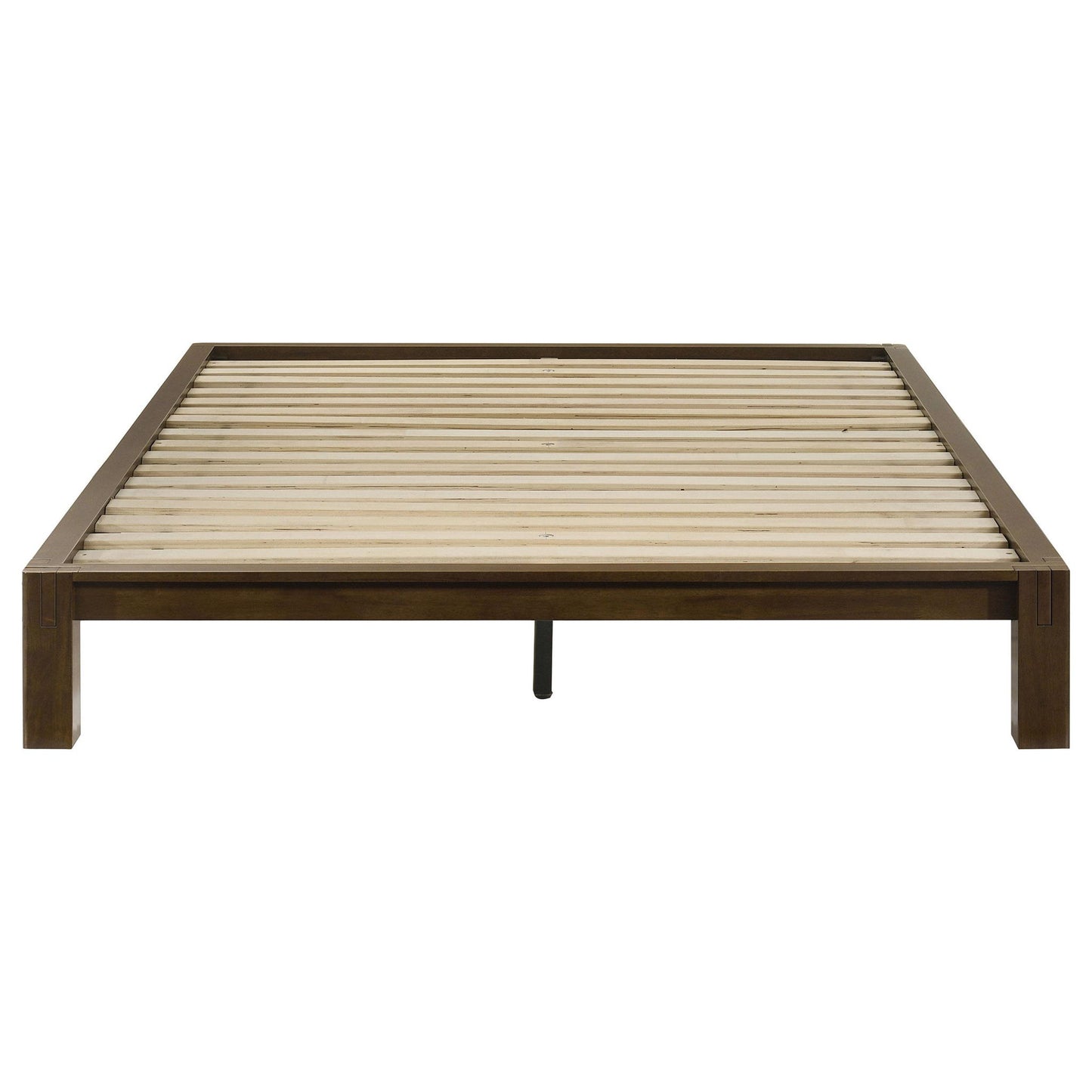 Gislen Full Easy Assembly Wood Platform Bed Walnut