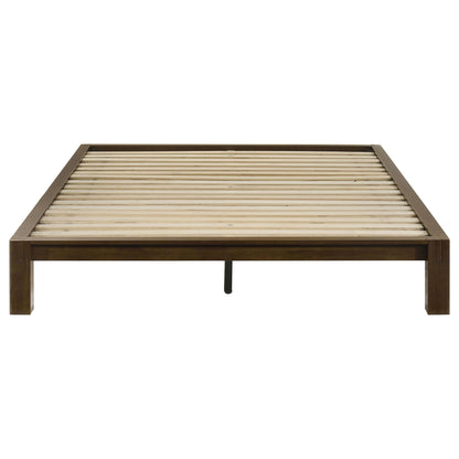 Gislen Full Easy Assembly Wood Platform Bed Walnut