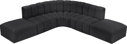 Arc - Faux Leather 6 Piece Corner Modular Sofa