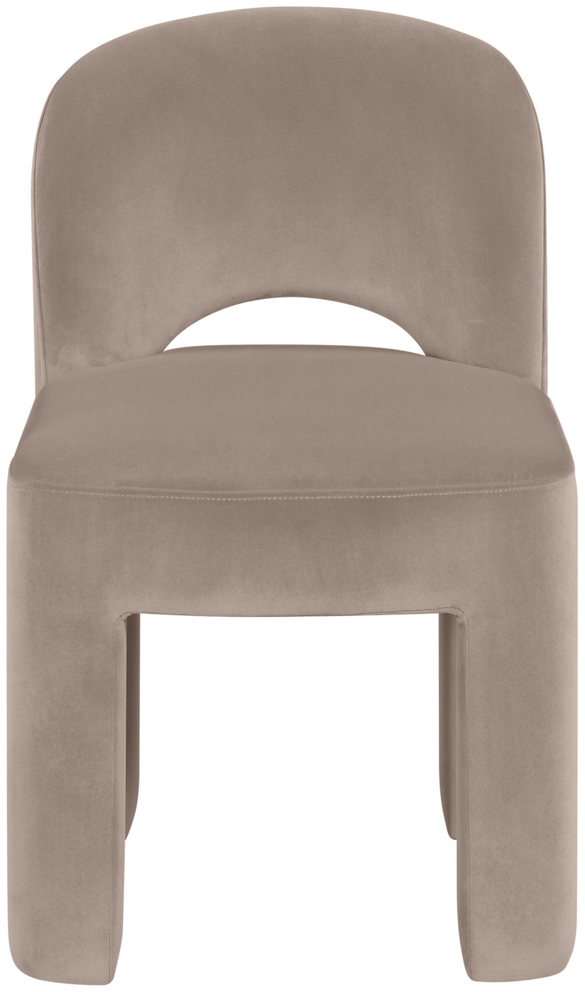 Celine - Velvet Performance Fabric Upholstered Dining Chair (Set of 2) - Taupe