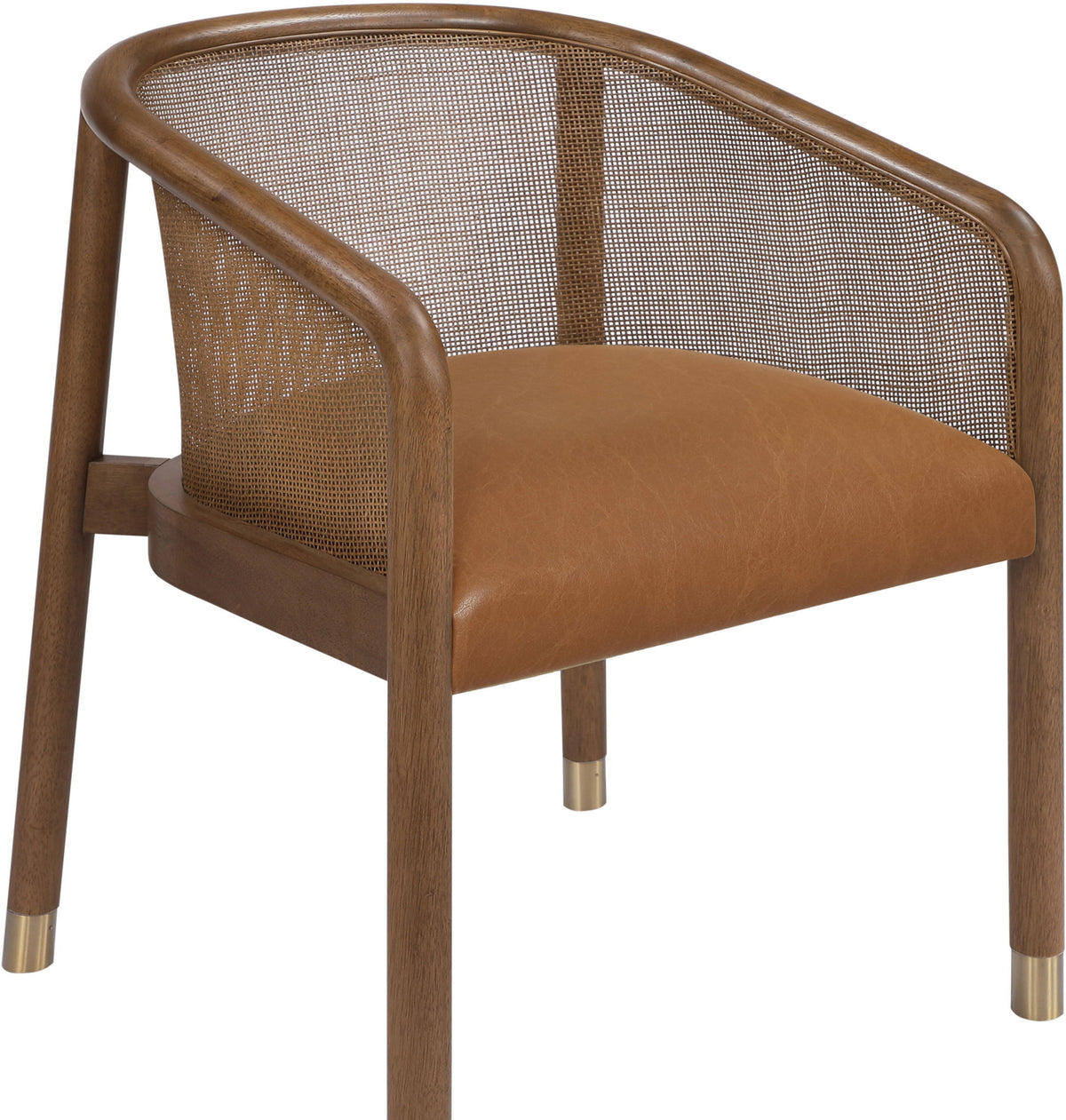 Sylvan - Vegan Leather Dining Chair (Set of 2) - Brown Frame