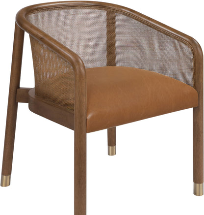 Sylvan - Vegan Leather Dining Chair (Set of 2) - Brown Frame