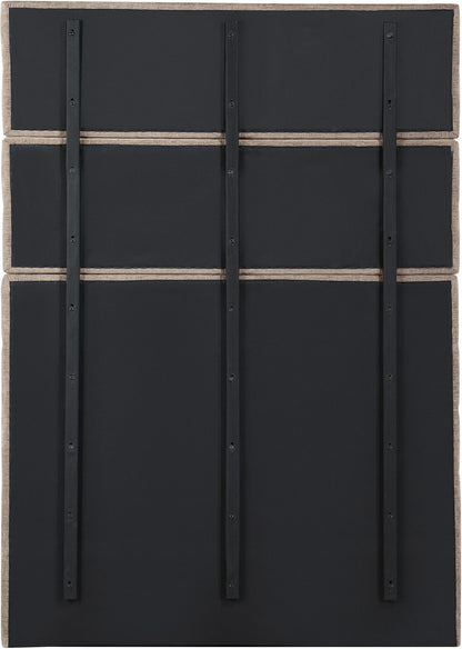 Adam - Chenille Fabric Bed With 89" Headboard