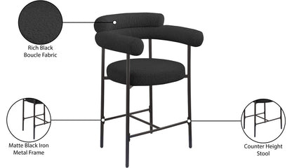 Blake - Counter Stool With Black Base (Set of 2)