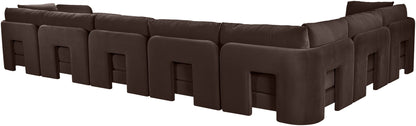 Hammond - Velvet Performance Fabric Upholstered 7 Piece Sectional