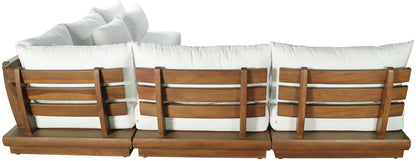 Mirella - 5 Piece Water Resistant Fabric Upholstered Outdoor Patio Modular Sectional