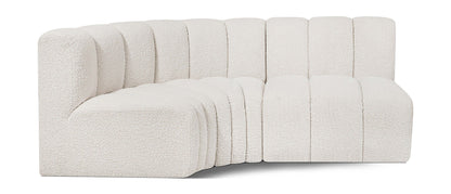 Arc - Boucle Fabric 3 Piece Sofa