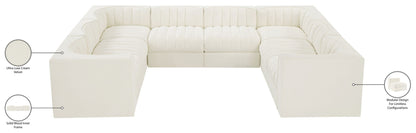 Rummi - Velvet Performance Fabric Upholstered Modular Sectional