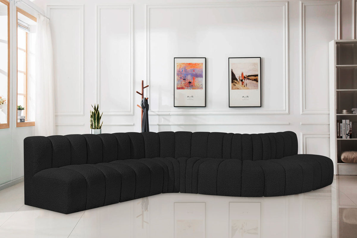 Arc - Boucle Fabric 7 Piece Modular Sofa