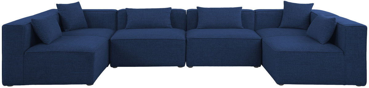 Cube - Linen 6 Piece Modular Armless Sectional