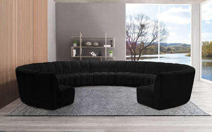 Infinity - 11 Piece Velvet Modular Sectional