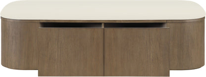 Velden - Upholstered Storage Bench With Stained Brown Base