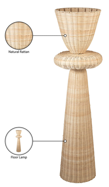 Kindred - Rattan Floor Lamp