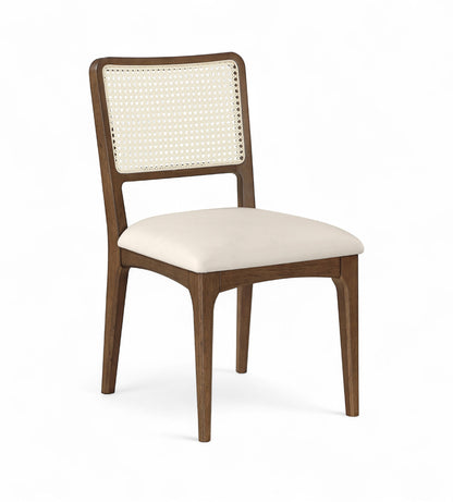 Atrium - Upholstered Seat Dining Chair With Brushed Brown Base (Set of 2)