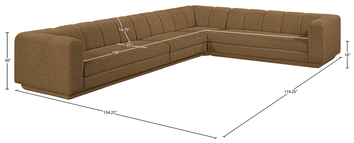 Modari - Sectional - Brown