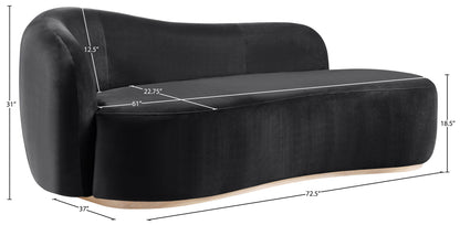 Gustavo - Velvet Upholstered Chaise