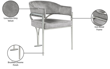 Madelyn - Dining Chair (Set of 2) - Brushed Chrome