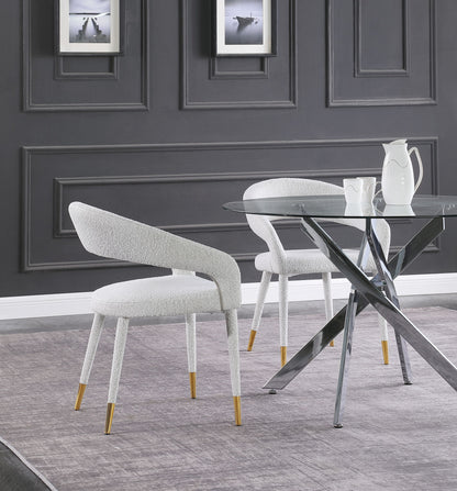 Destiny - Fabric Dining Chair - Cream