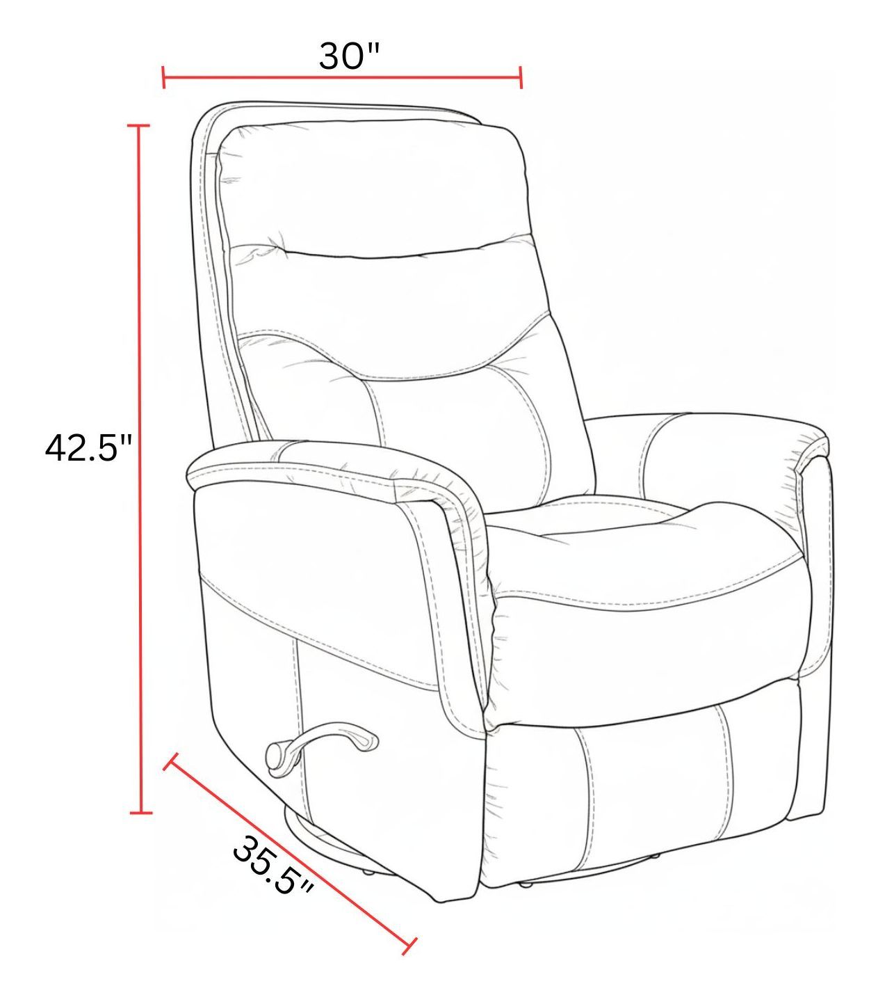 Gemini - Manual Swivel Glider Recliner