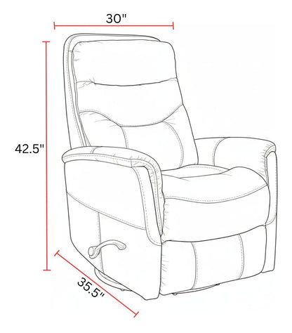 Gemini - Manual Swivel Glider Recliner