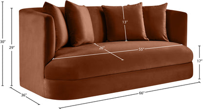 Alder - Loveseat - Cognac