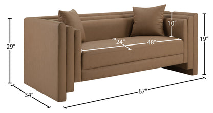 Everett - Vegan Leather Upholstered Loveseat